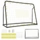 preview thumbnail 13 of 16, 2-in-1 Kids Soccer Rebounder and Soccer Goal with Adjustable Height-White