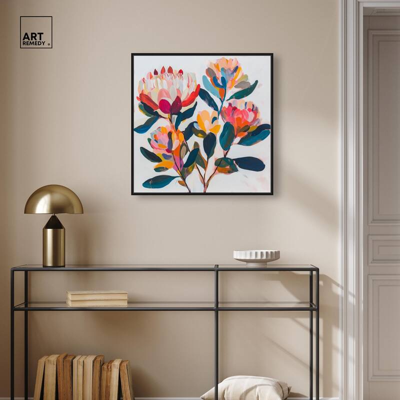 Contemporary Flora I Canvas by Art Remedy