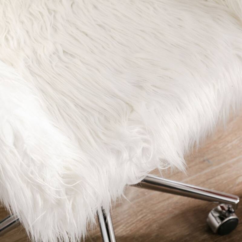 Modern home office chair, fluffy chair, makeup vanity Chair