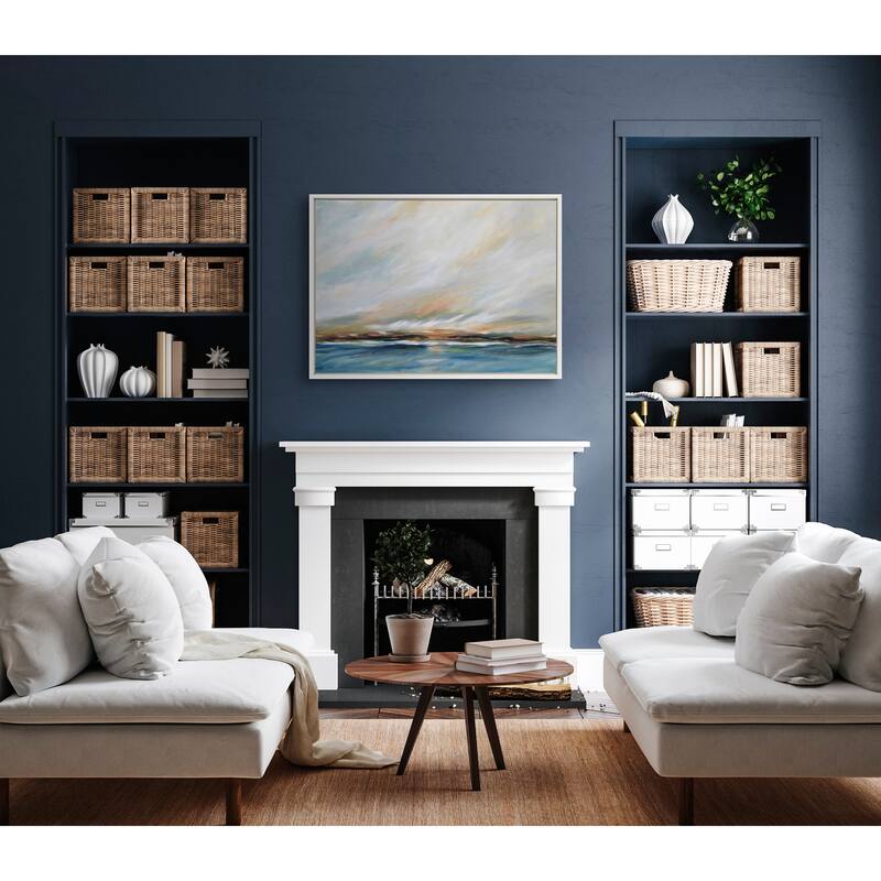 Kate and Laurel Sylvie Sunday Morning Framed Canvas by Mary Sparrow
