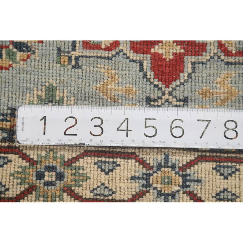 Kazak Runner Rug Handmade Light Blue Wool Carpet - 2'2" x 5'10"