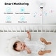 preview thumbnail 4 of 3, Simyke Smart Baby Monitor - 1080P HD Camera, Smartwatch Connectivity - White