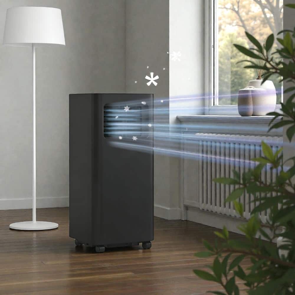 Portable Air Conditioner 8000 BTU. 3 in 1 Cooling Dehumidifier Fan. Remote Control. For Rooms up to 345 Sq Ft