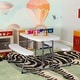 preview thumbnail 17 of 25, Indoor/Outdoor Commercial Grade Kids Folding Picnic Table with Benches White