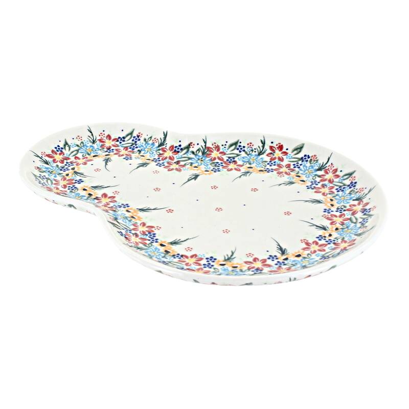 Blue Rose Polish Pottery 209 Vena Breakfast Plate