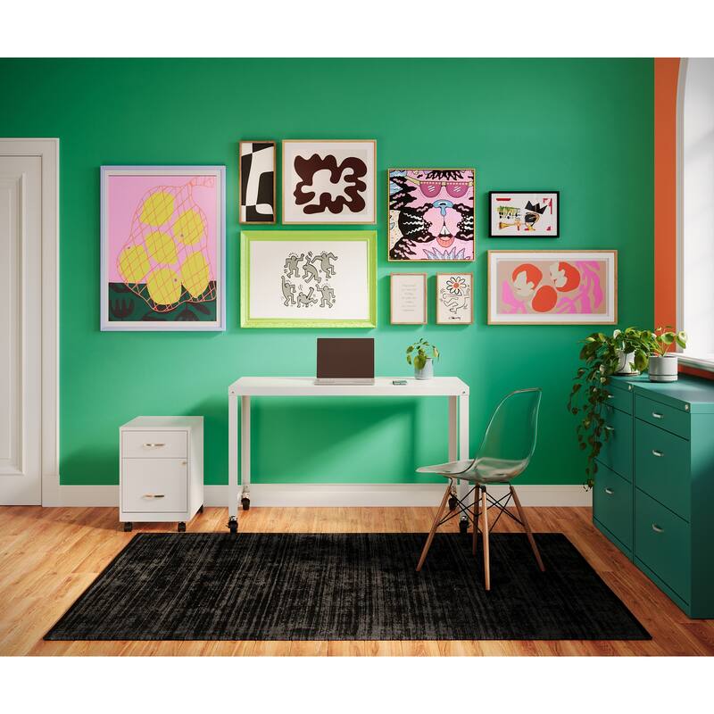 Space Solutions Home Office Desk and Storage Set
