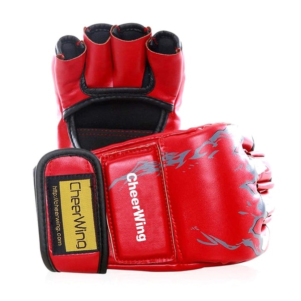 MMA UFC Sparring Grappling Boxing Fight Punch Ultimate Mitts Leather Gloves