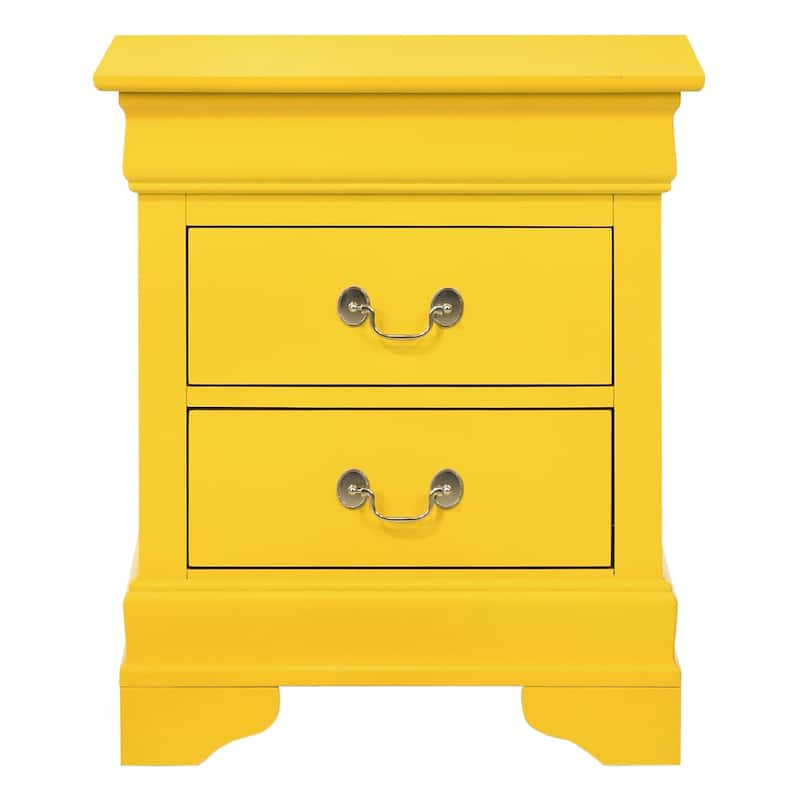 Louis Phillipe Traditional 2-drawer Wood Nightstand