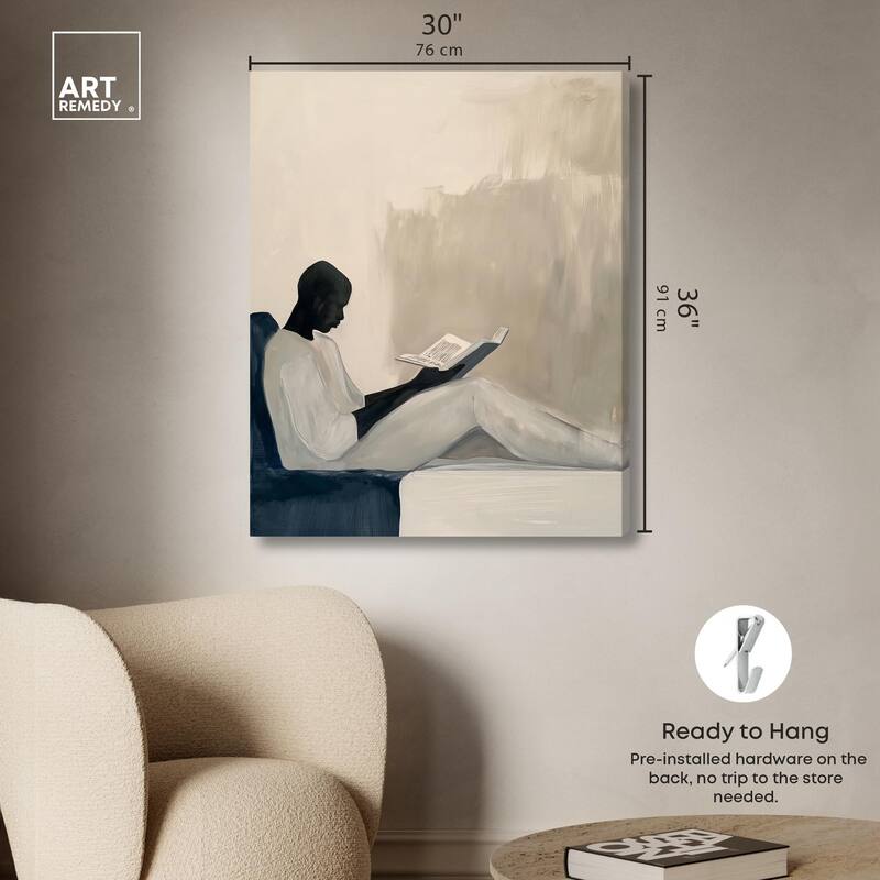Void Reader I Canvas by Art Remedy, Gallery Wrapped