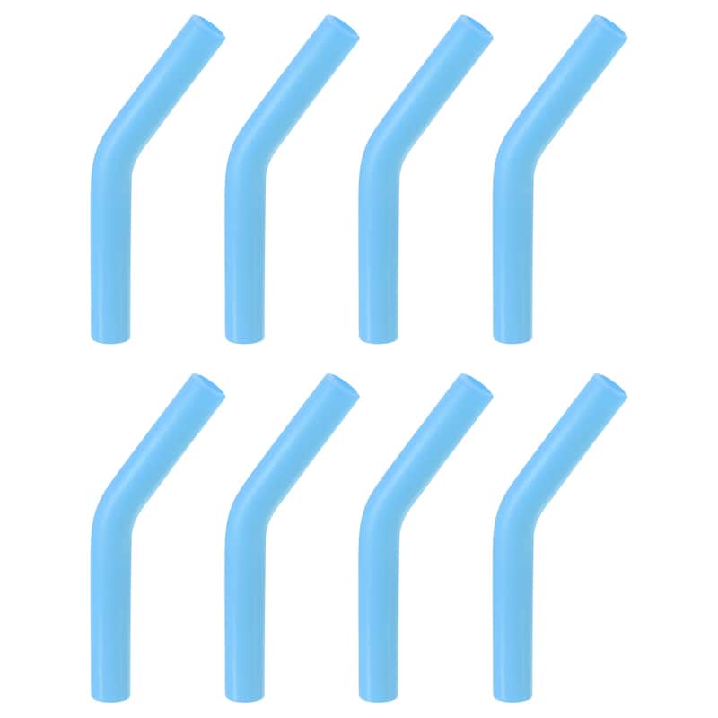 8pcs Silicone Straw Elbows Tip Fit for 6mm/0.24" OD Straws