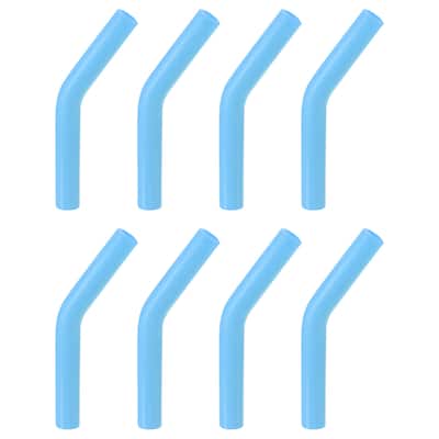 8pcs Silicone Straw Elbows Tip Fit for 6mm/0.24" OD Straws