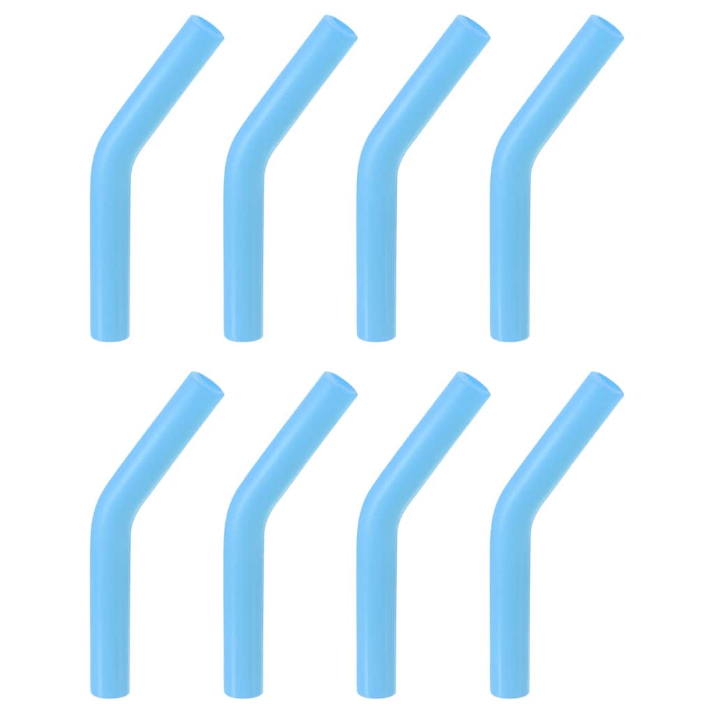 8pcs Silicone Straw Elbows Tip Fit for 6mm/0.24" OD Straws