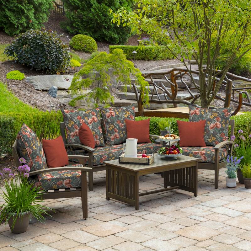 ARDEN Outdoor Foam Deep Seat Cushion Set, 24 in x 24 in