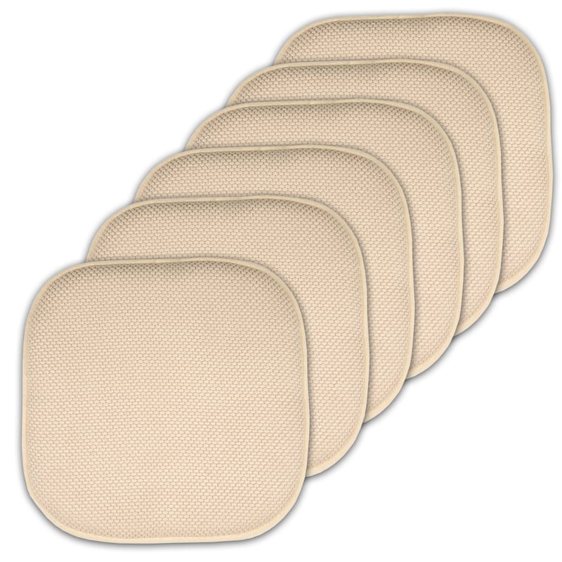 16-in. Square Non-slip Memory Foam Seat Cushions (2 OR 4)