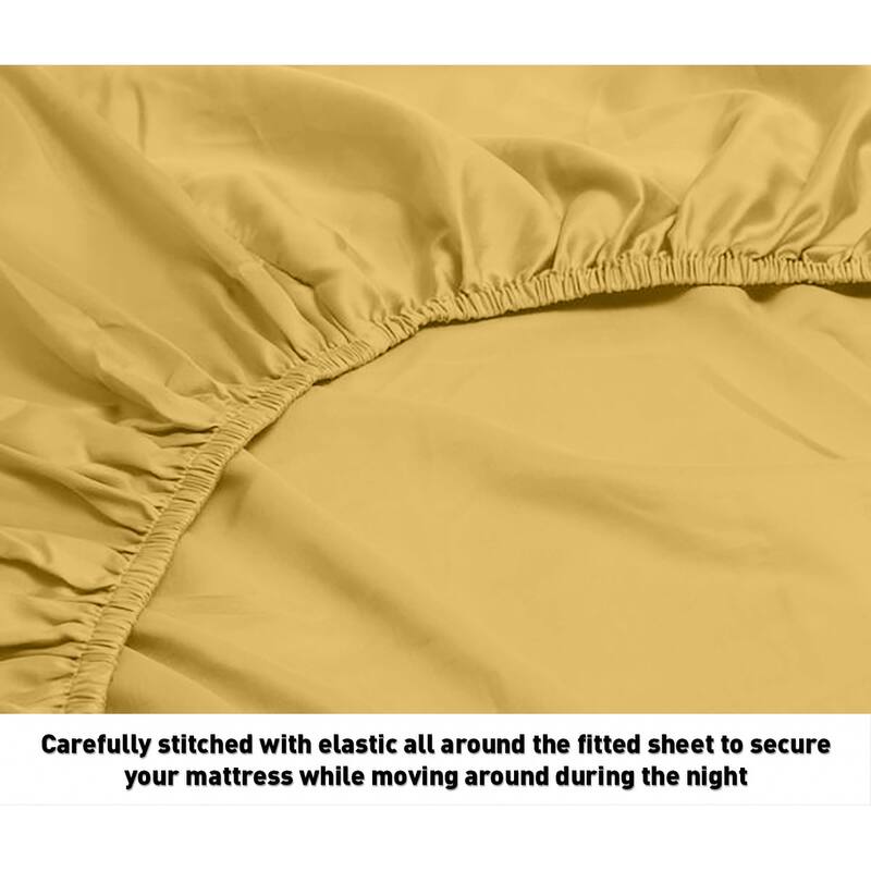1200 Thread Count Cotton Deep Pocket Luxury Hotel Stripe Sheet Set