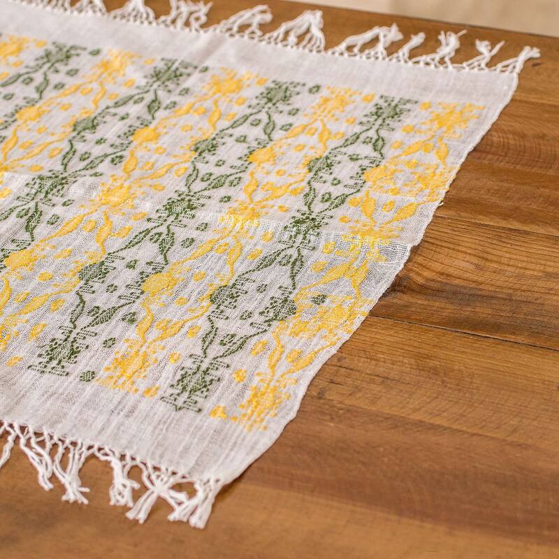 Novica Handmade Sun Over The Forest Cotton Placemat