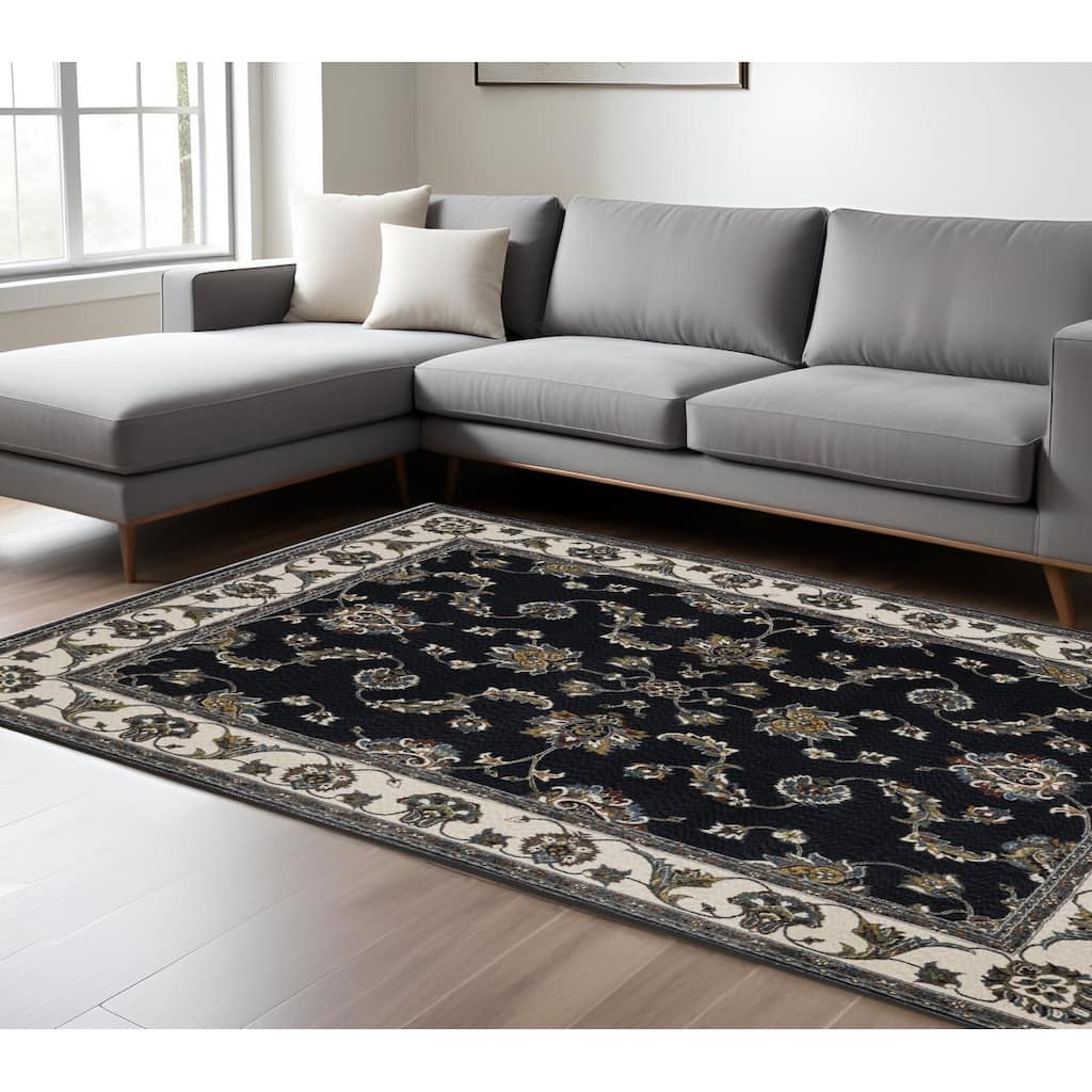 HomeRoots Oriental Traditional Rectangle Area Rug - 133.86 in. x 94.49 in. x 0.47 in.