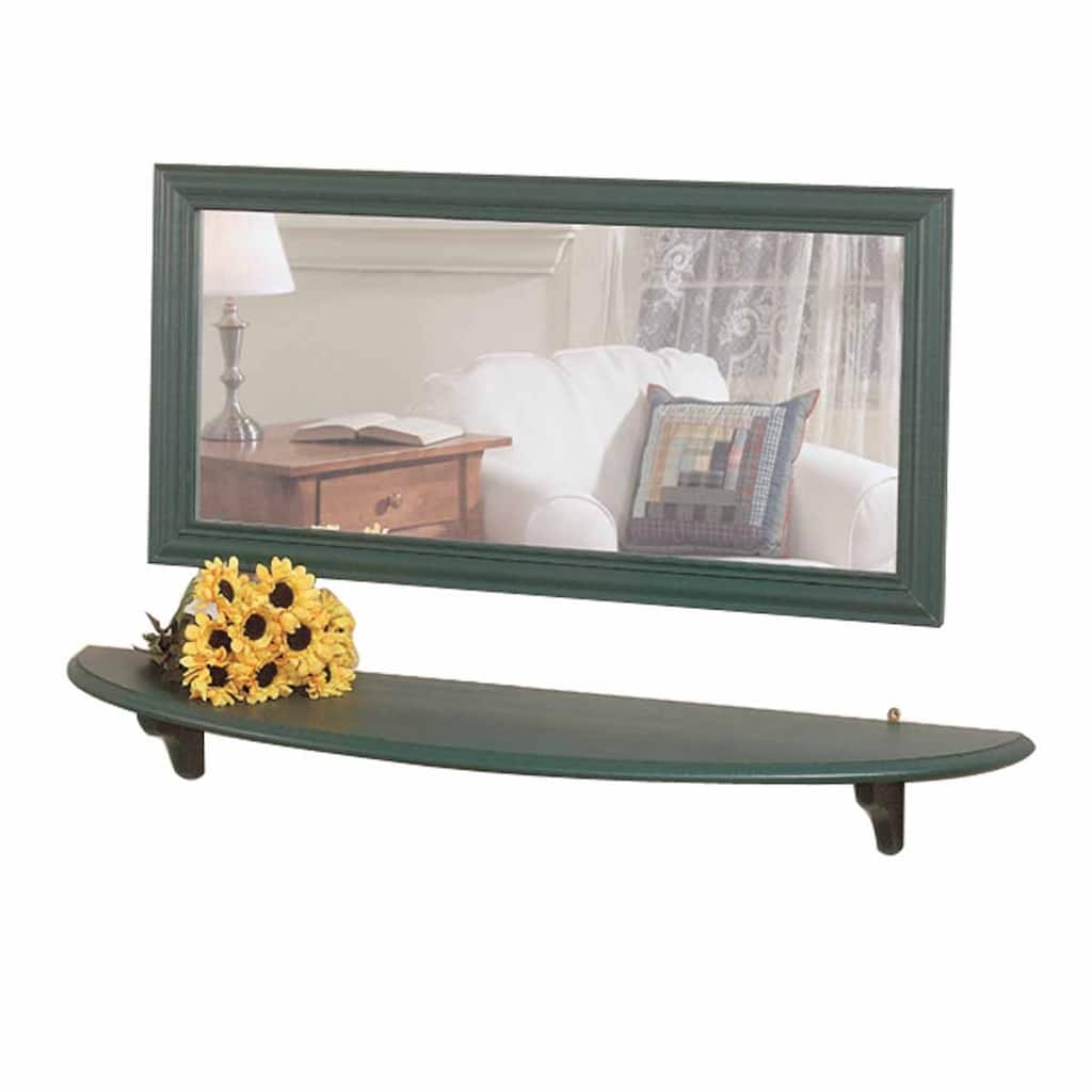 Renovators Supply Bathroom Shelves 43-3/4" Wide Bayberry Green Pine Bathroom Shelf