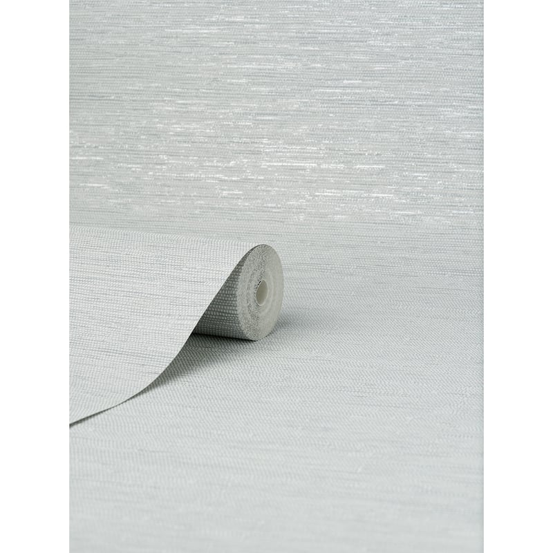 Fine Decor Miya Grey Faux Grasscloth Wallpaper