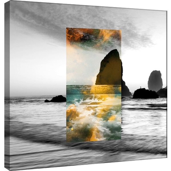 PTM Images 9-100536 PTM Canvas Collection 12" x 12" - "Celestial Landscape 6" Giclee Beaches Art Print on Canvas