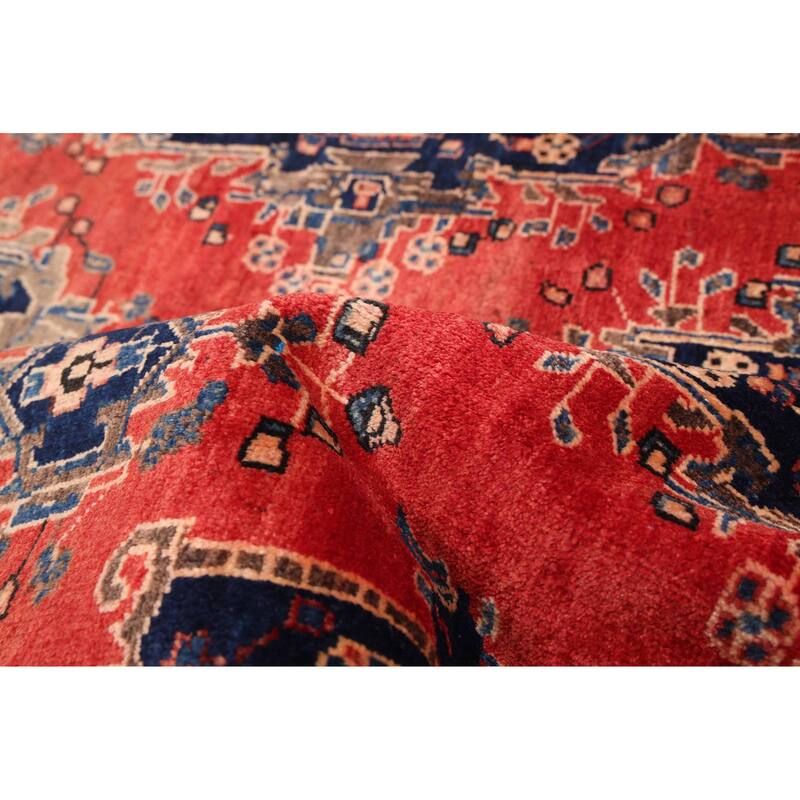 ECARPETGALLERY Hand-knotted Melis Red Wool Rug - 5'4 x 7'6