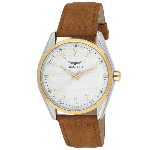 Gianello Men's 42mm Campus Strap Watch - 3 Colors Available