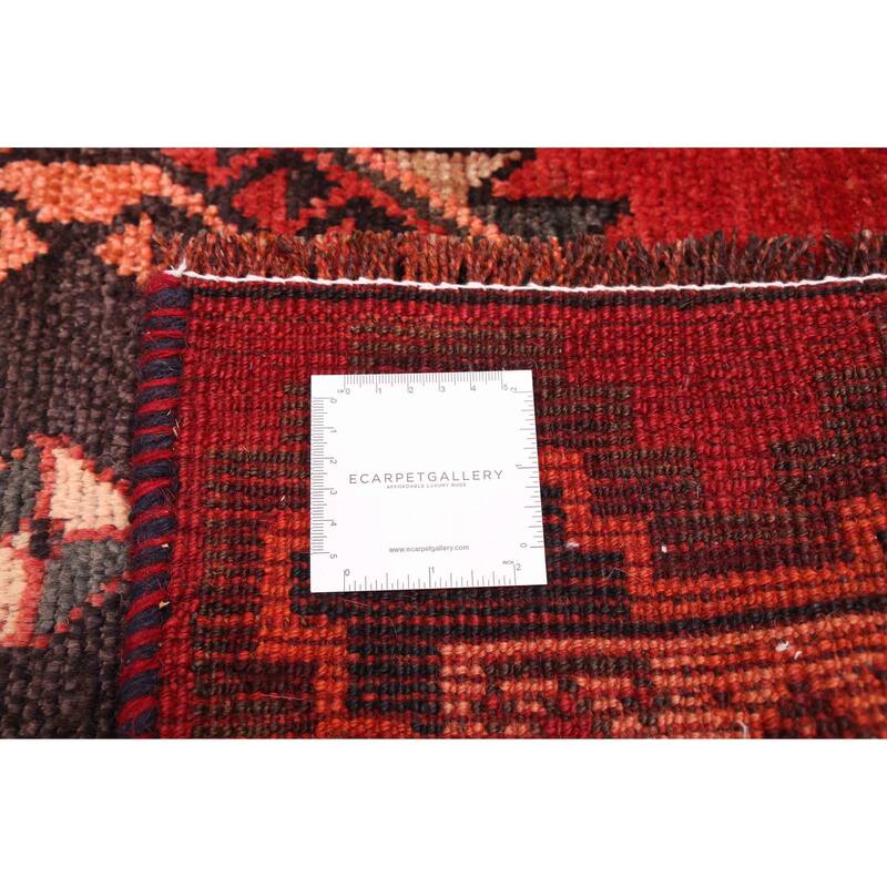 ECARPETGALLERY Hand-knotted Melis Vintage Red Wool Rug - 5'5 x 8'11