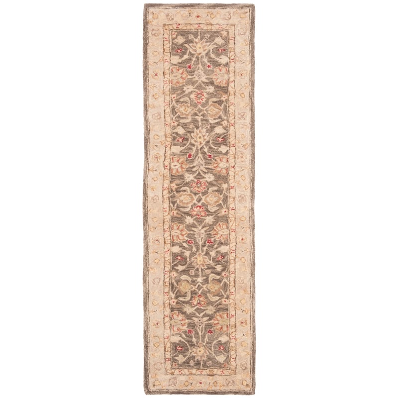 SAFAVIEH Handmade Anatolia Hasibe Traditional Oriental Hand-spun Wool Rug