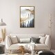 preview thumbnail 10 of 20, Oliver Gal 'Yali Majestic' Abstract Wall Art Framed Canvas Print Paint - Brown, Gray 20 x 30 - Gold