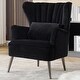 preview thumbnail 1 of 65, HOMYKA Modern Wingback Arm Chair Upholstered Accent Chair