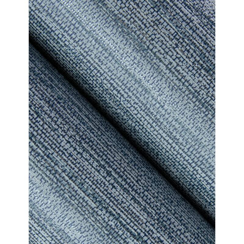 A-Street Prints Sheehan Denim Faux Grasscloth Wallpaper