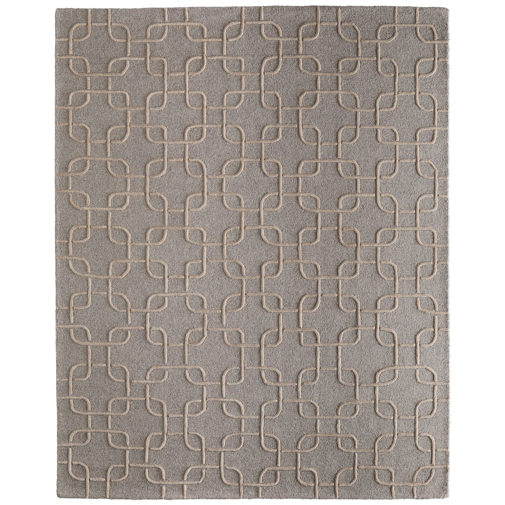Grand Bazaar Wallace Hand Tufted Trellis & Lattice Transitional Area Rug