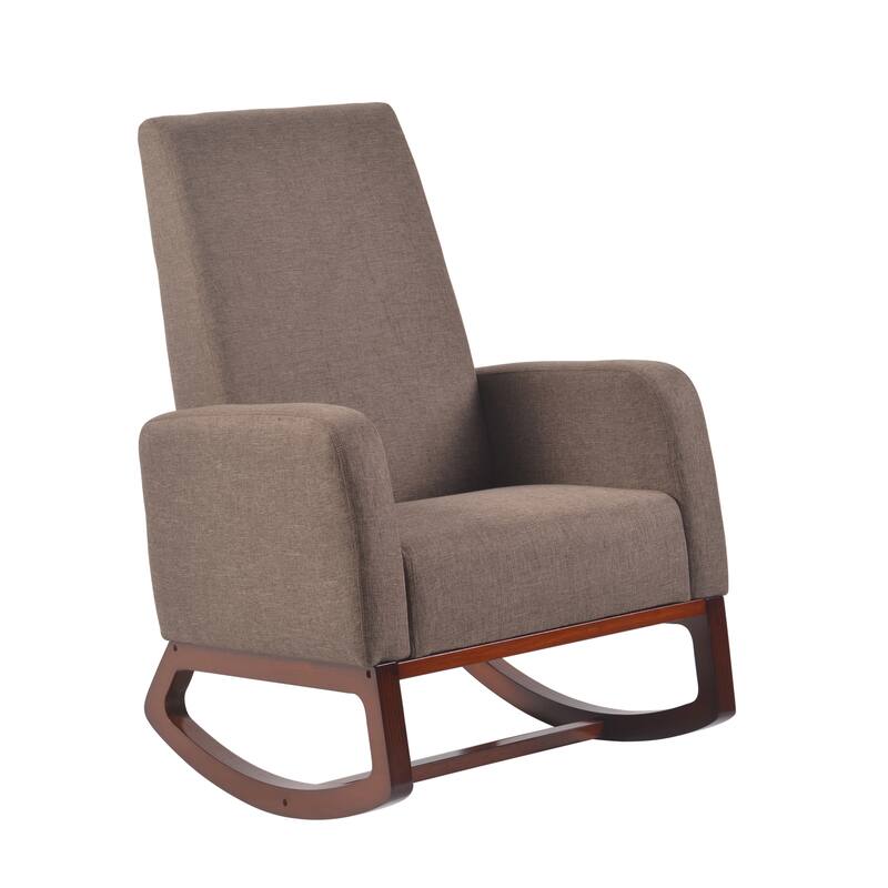 Artiva Modern Elegant Rocking Chair, Brown