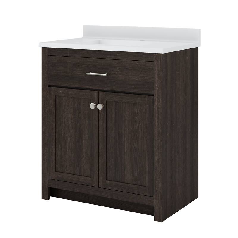 CRAFT + MAIN RSVT3134 Reese 30" Free Standing Single Basin Vanity Set - Mocha