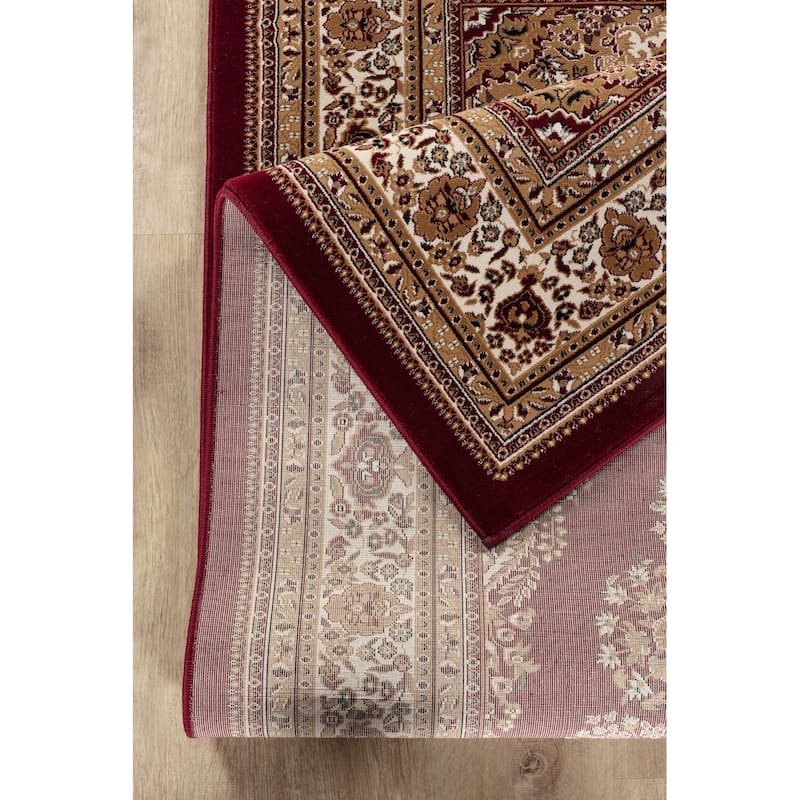 Red 2 ft. x 3 ft. Luxury Area Rug, 0.43 Pile Height – Sophisticated Warmth for Any Room - 2 ft. x 3 ft.