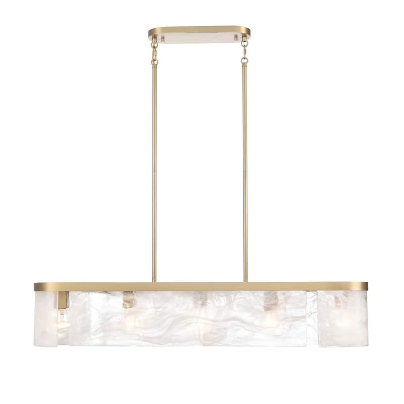 Artcraft Skye 6-Light Island-Light - Brushed Brass Finish