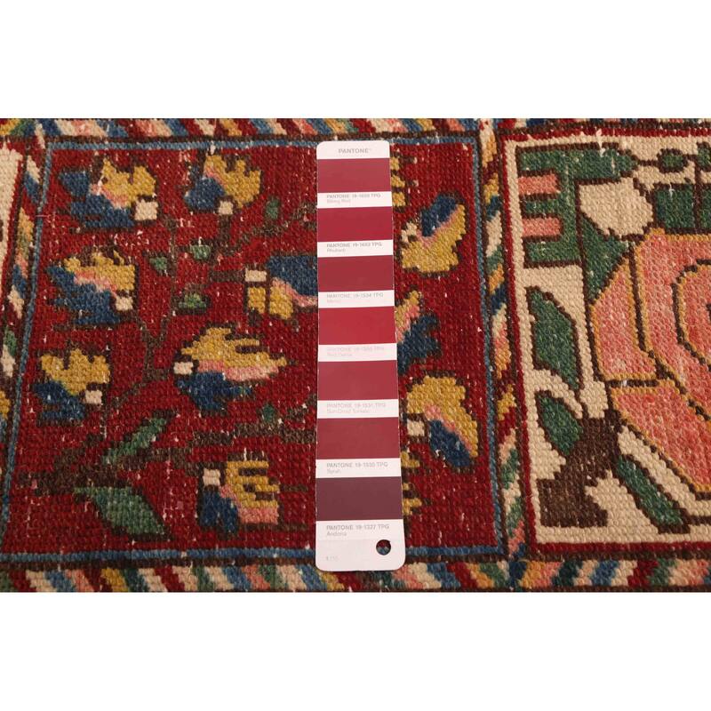 ECARPETGALLERY Hand-knotted Kayseri Vintage Red Wool Rug - 4'11 x 6'9