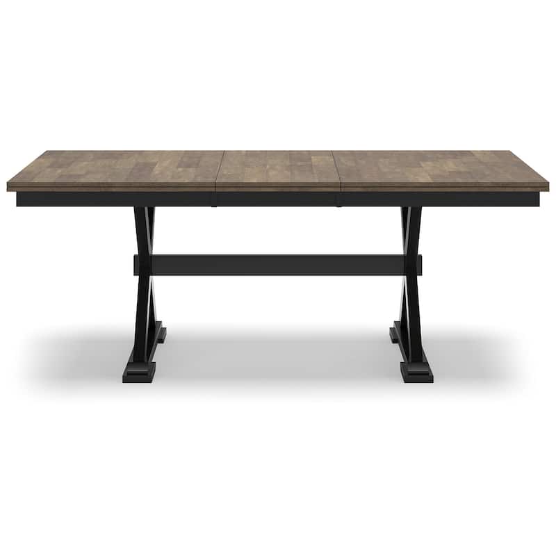Signature Design by Ashley Wildenauer Black/Brown Dining Table and 4 Chairs