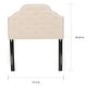 preview thumbnail 7 of 19, Silas Studded Fabric Twin-size Headboard by Christopher Knight Home