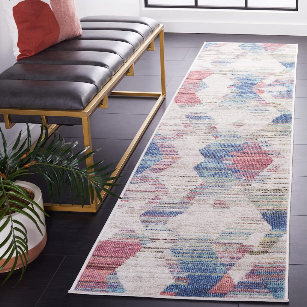 SAFAVIEH Phoenix Dellia Modern Abstract Rug - 2'2" x 9' Runner
