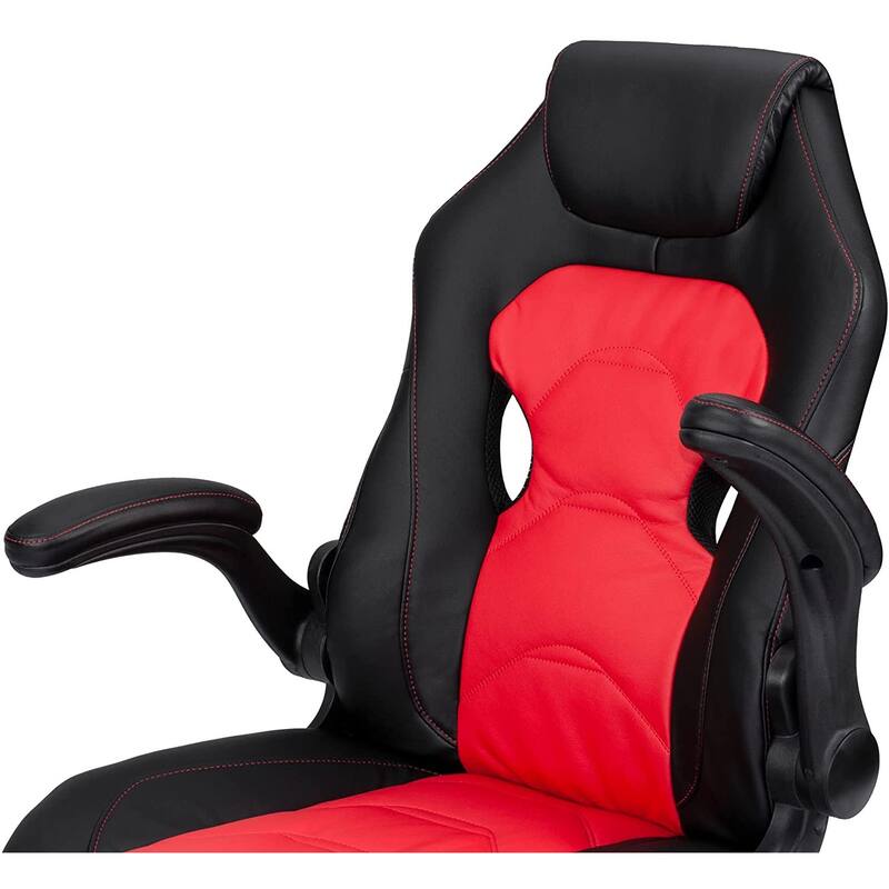 Modern Upholstered Office Chair with Adjustable Height & Cushioned Comfort for Gaming & Work