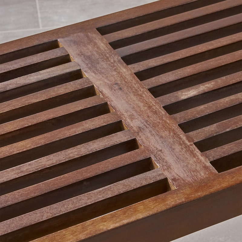 Fresno Outdoor Acacia Dining Bench by Christopher Knight Home - N/A
