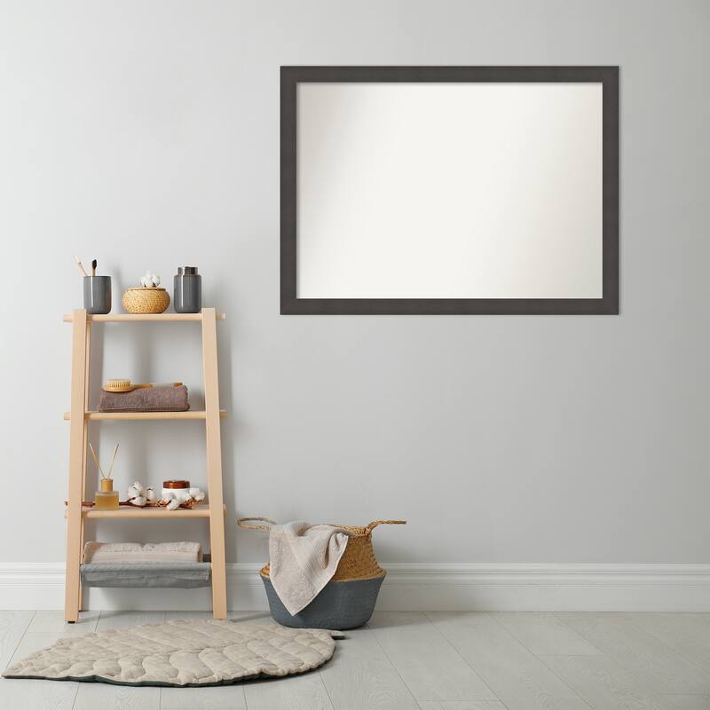 Blaine Narrow Non-Beveled Framed Bathroom Vanity Wall Mirror