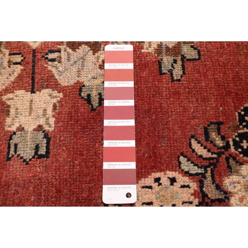 ECARPETGALLERY Hand-knotted Antalya Vintage Dark Copper Wool Rug - 4'1 x 6'7