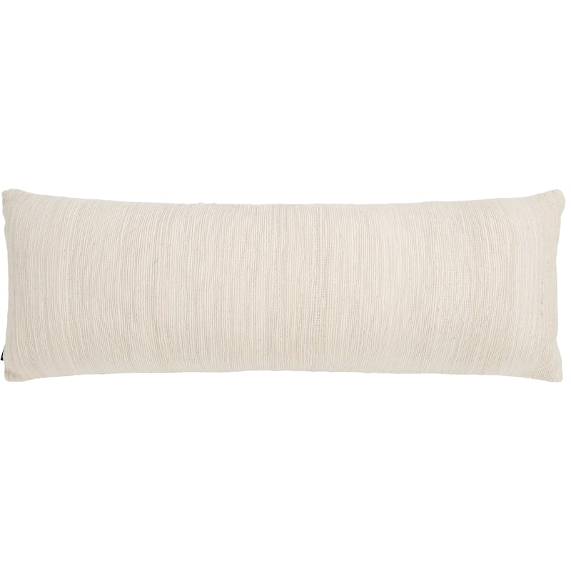 SAFAVIEH Home Ameya 14 x 39-inch Ivory/Natural Cotton Bolster Pillow