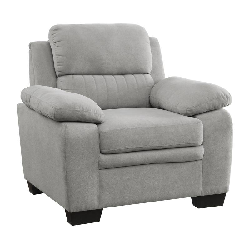 Onofre Fabric Living Room Chair - Light Grey