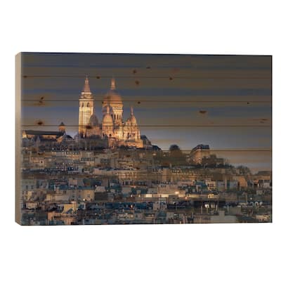 Sacred Heart Of Montmartre, Paris III Print On Wood by Jérôme Labouyrie - Multi-Color