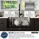 preview thumbnail 3 of 8, Karran Top Mount Stainless Steel 25 in. 16-Gauge Drop-In Single Bowl Kitchen Sink Kit