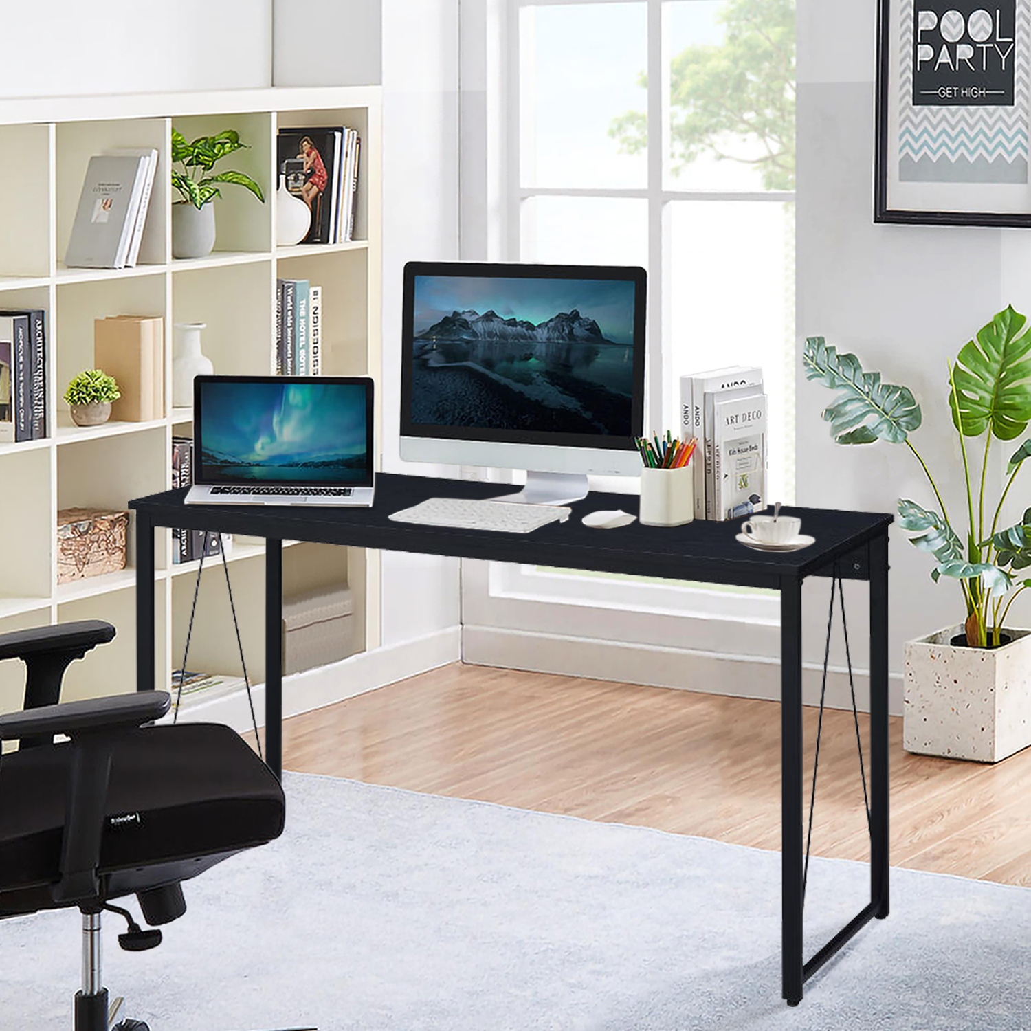 Topcraft Computer Writing Desk, Black