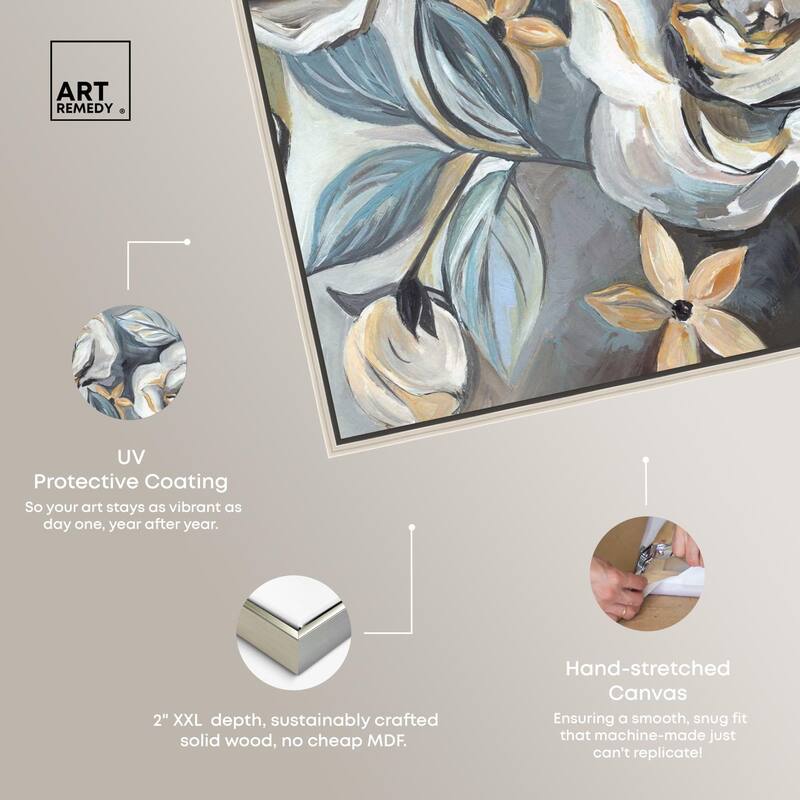 Grey Delight Canvas by Art Remedy
